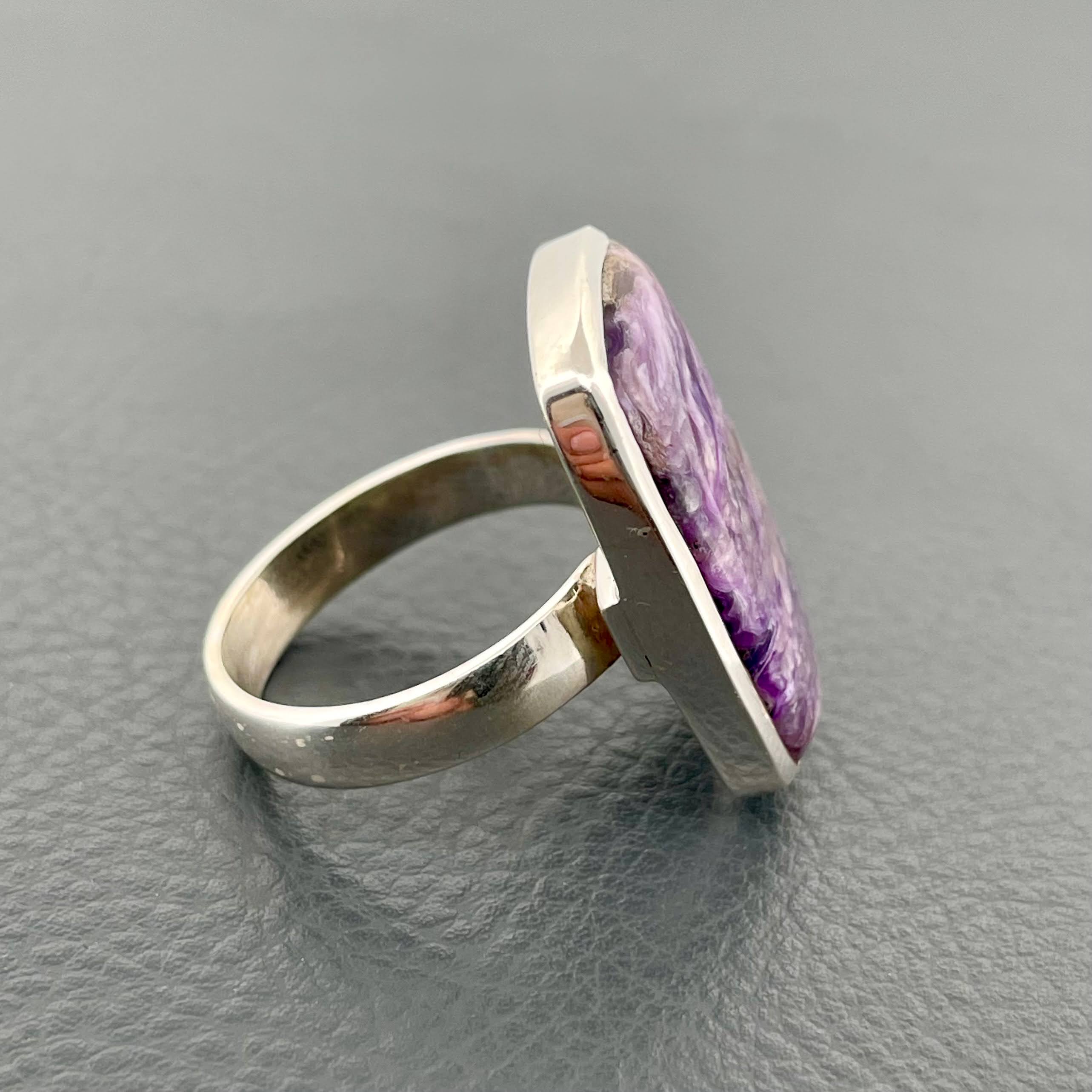 Handmade Chariote Stone Silver Ring