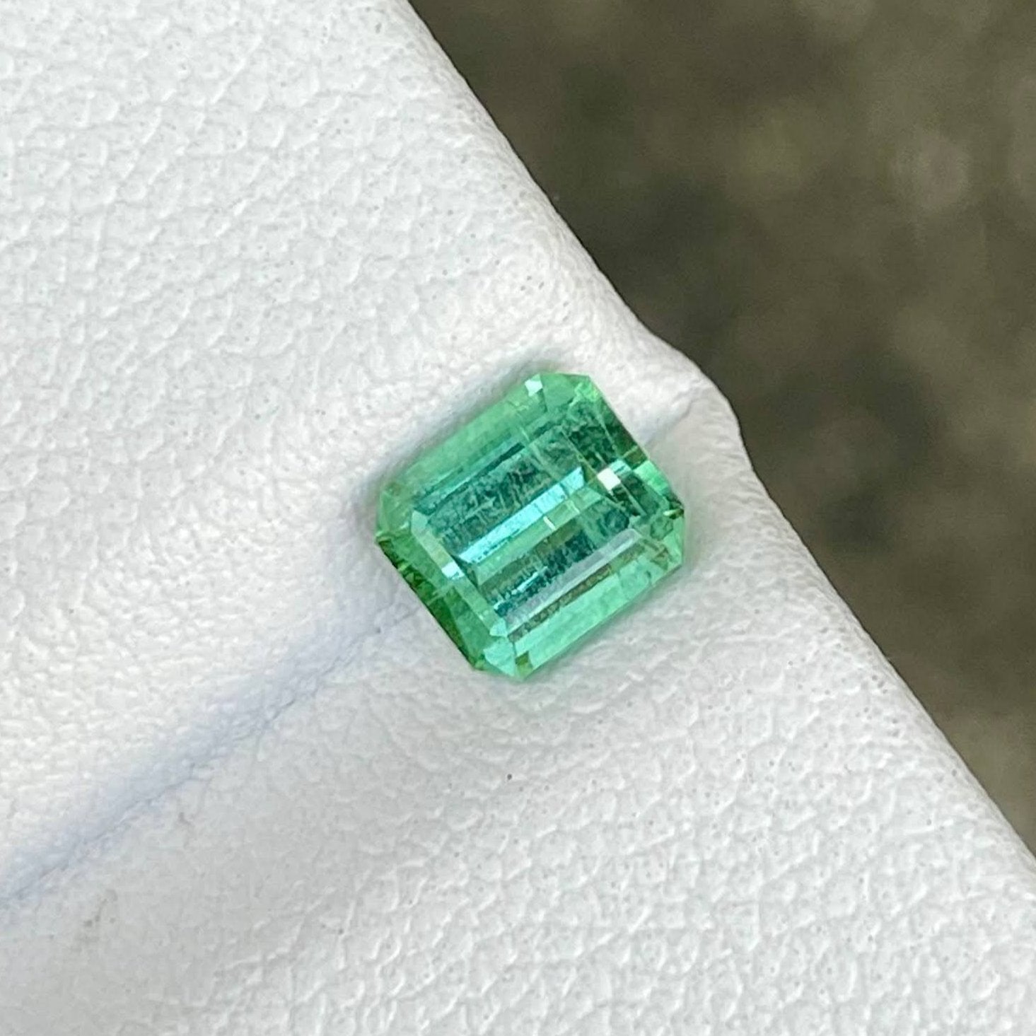  0.88 Carat Lagoon Mint Green Tourmaline