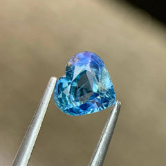 Heart Shaped Bicolor Sapphire 1.15Ct