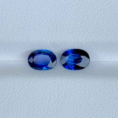 1.52Ct Blue Sapphire Pair
