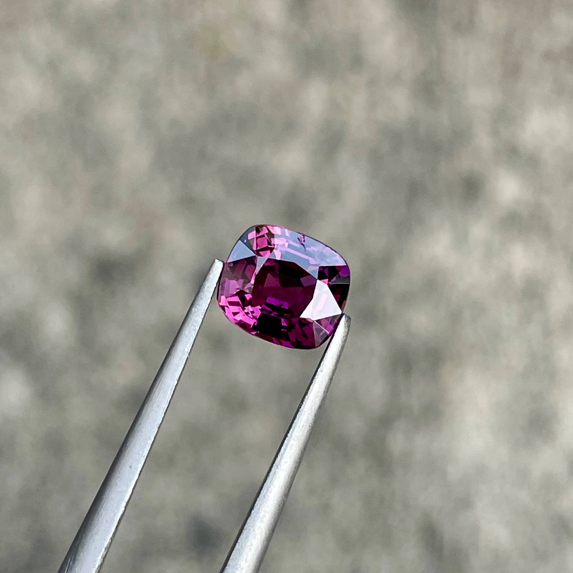 1.32 Carat Purple Spinel Cushion Cut