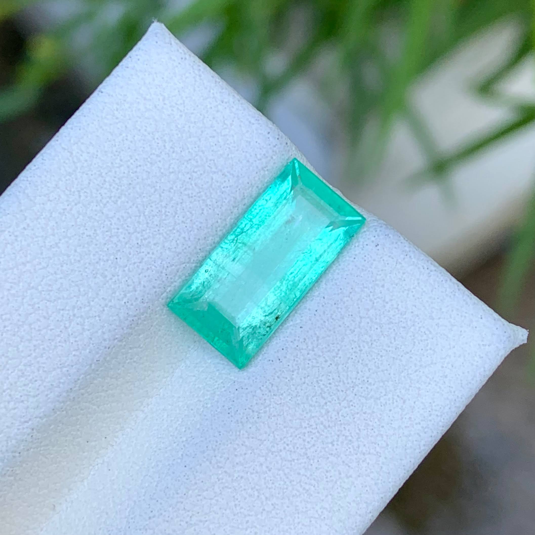 2.89ct Panjshir Emerald Baguette Cut