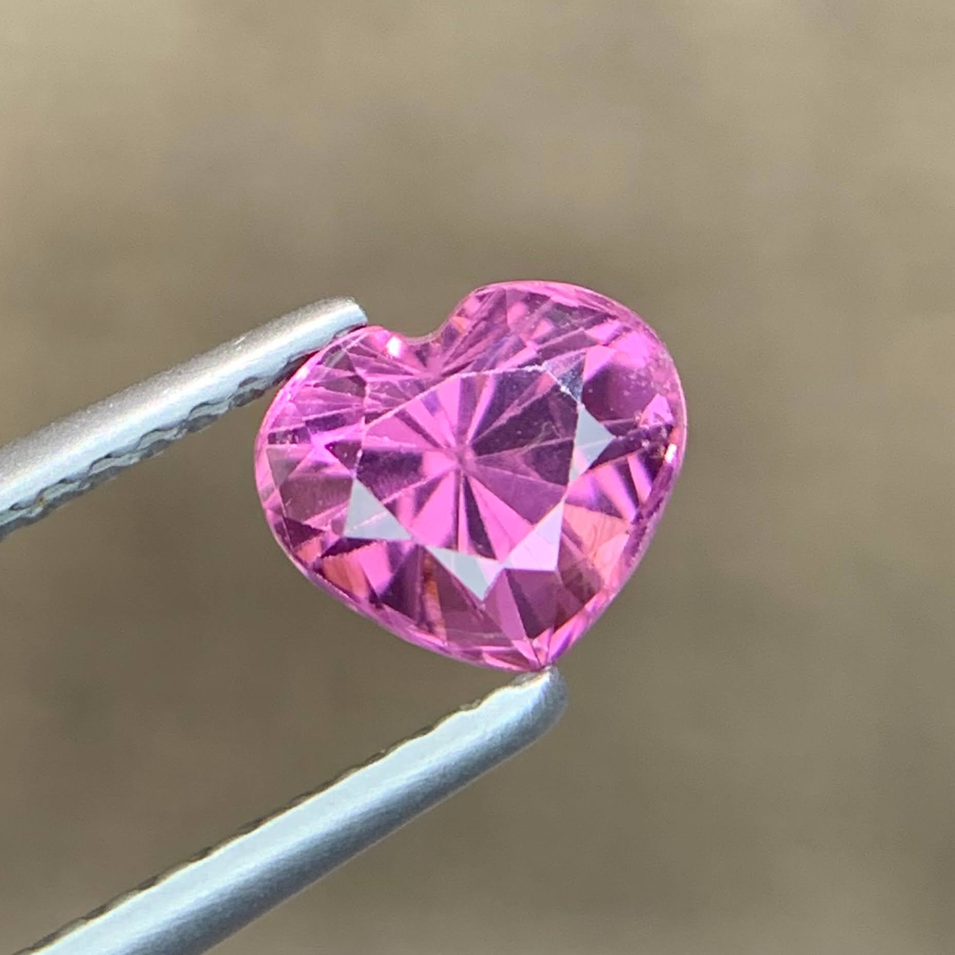 1.30ct Natural Pink Spinel Heart Shape