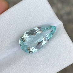 4.83 carats Blue Aquamarine Pear Stone