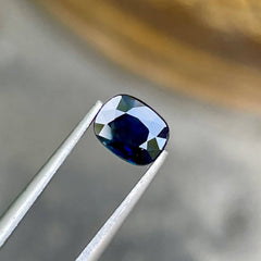 0.99 Carats Deep Sapphire Cushion Gem