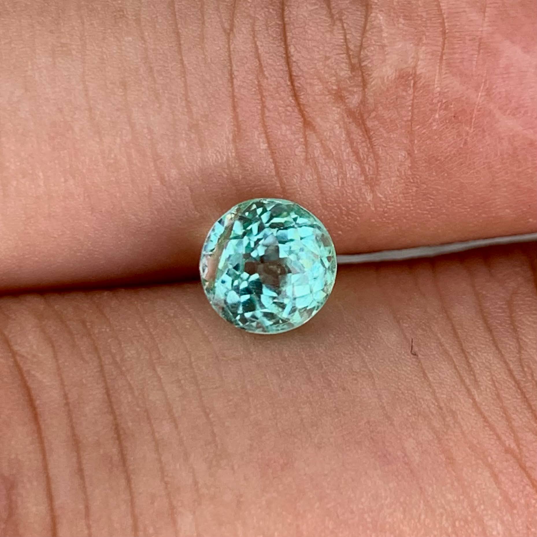 1.17Ct Round Paraiba Tourmaline