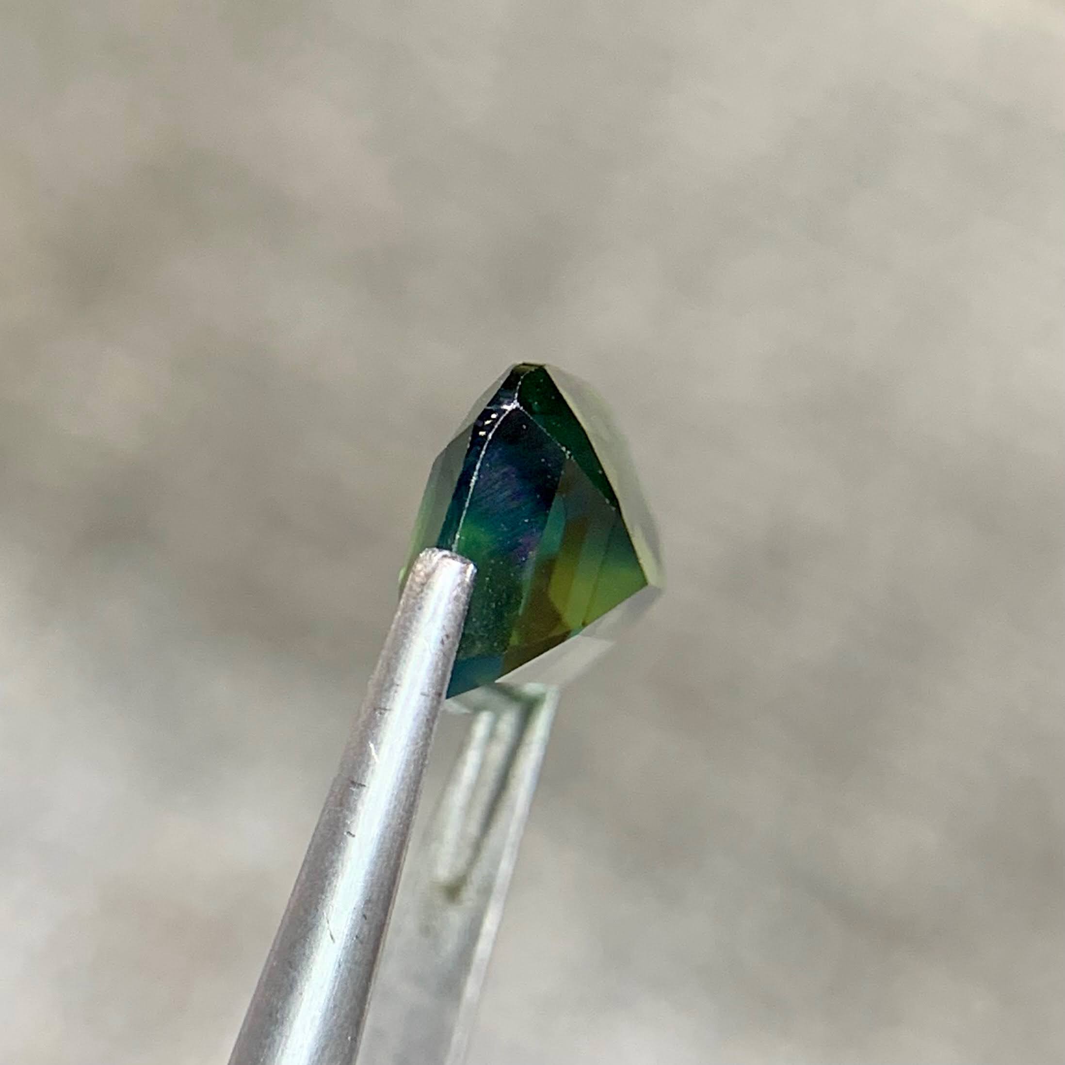 4.26Ct Teal Sapphire Cushion Cut 