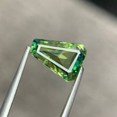 1.71 Ct Teal Sapphire Custom Cut