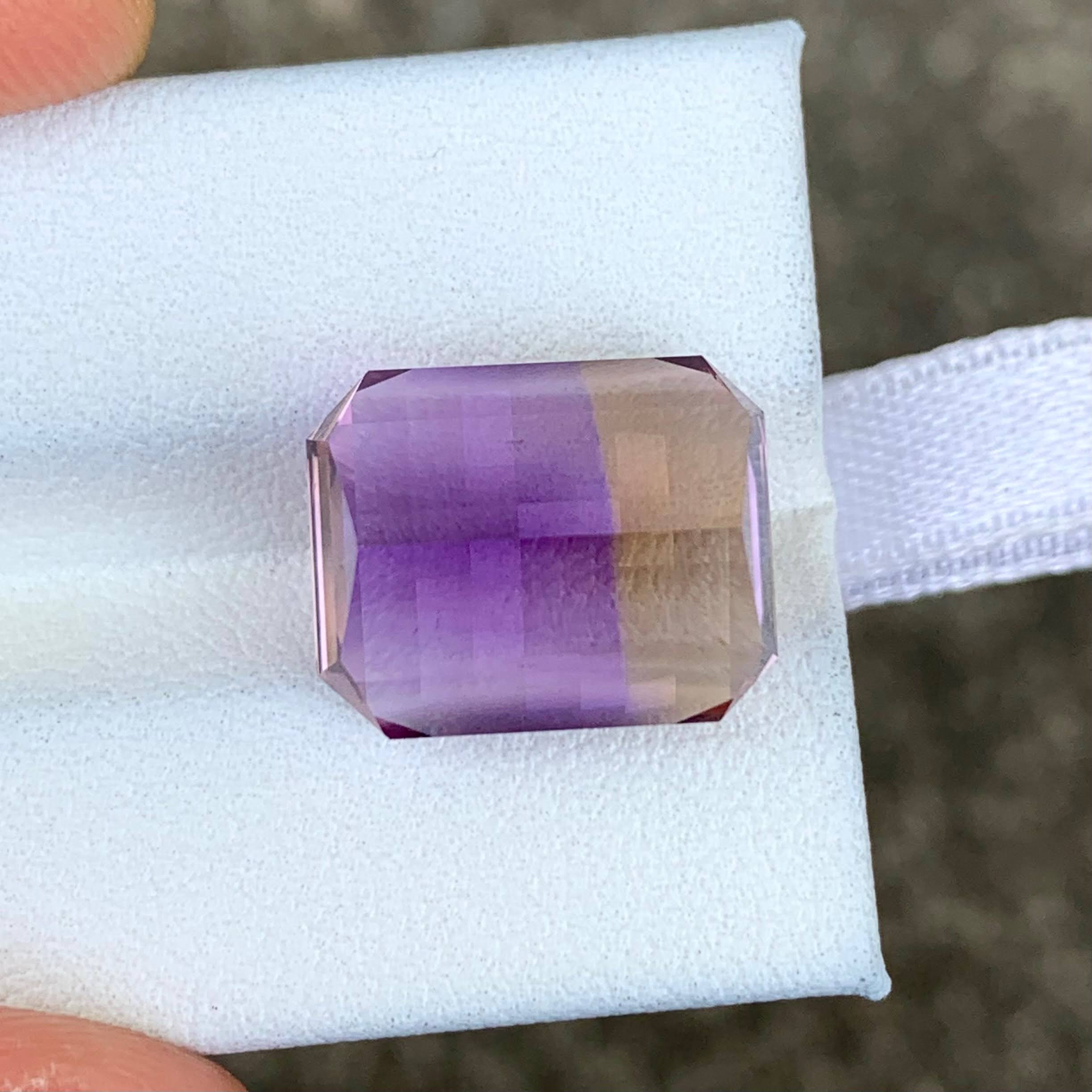 12.01 Ct Pixel Bar Cut Ametrine