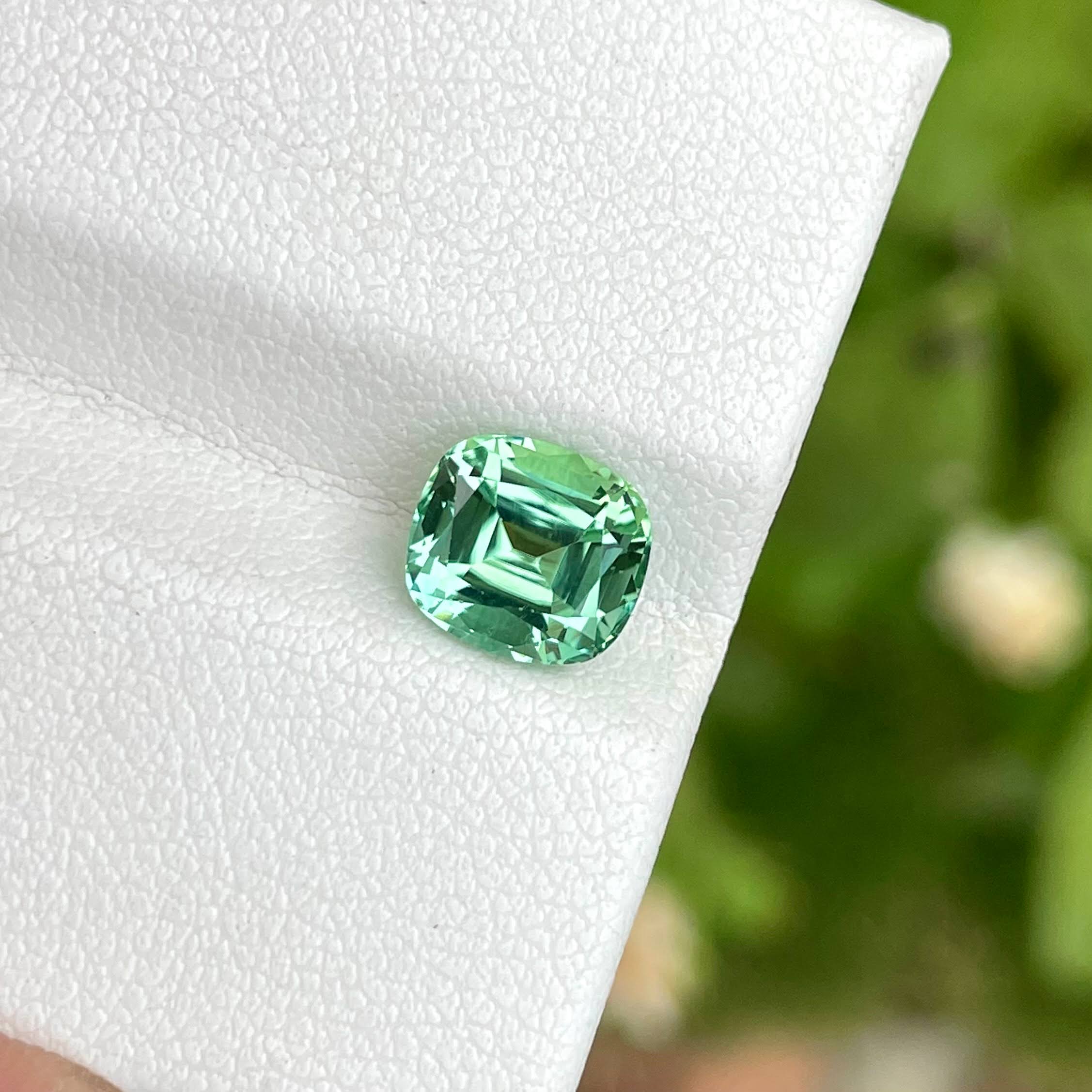 1.95 Carat Sea Foam Tourmaline Stone