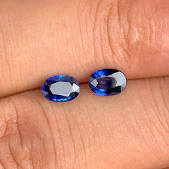 1.52Ct Blue Sapphire Pair