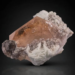 Morganite Crystal on Cleavelandite