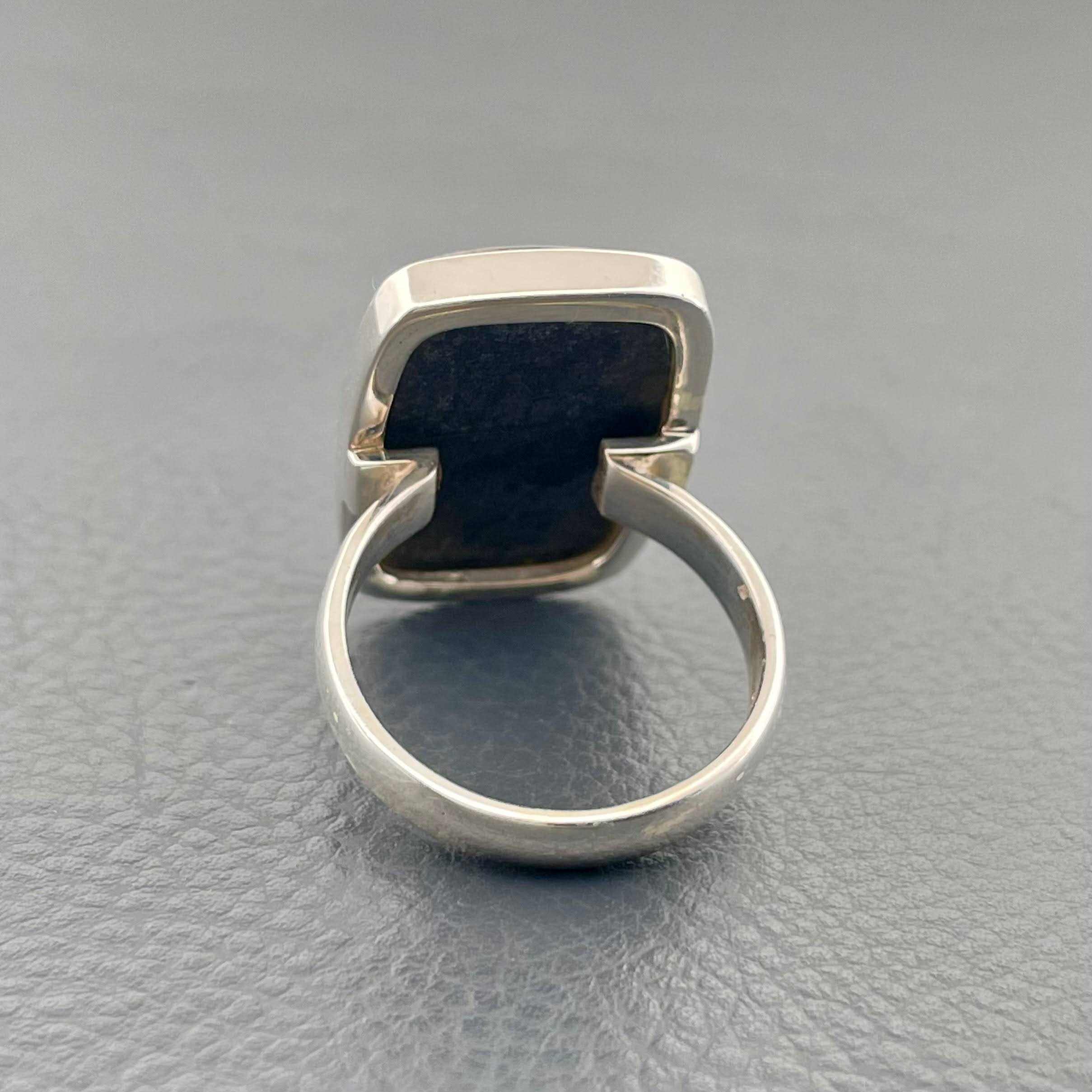 Handmade Chariote Stone Silver Ring