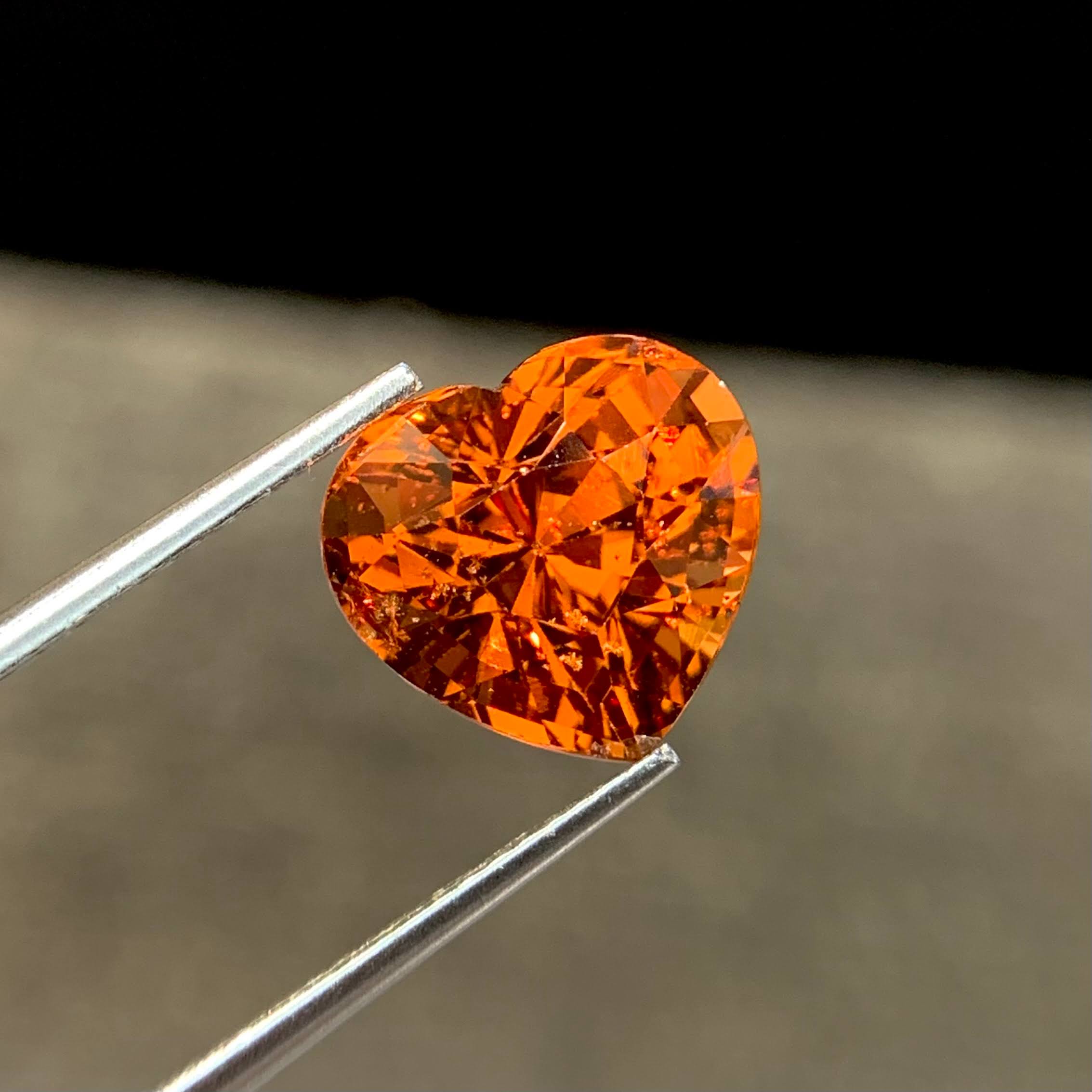 7.33Ct Heart Spessartite Garnet Loose Gem