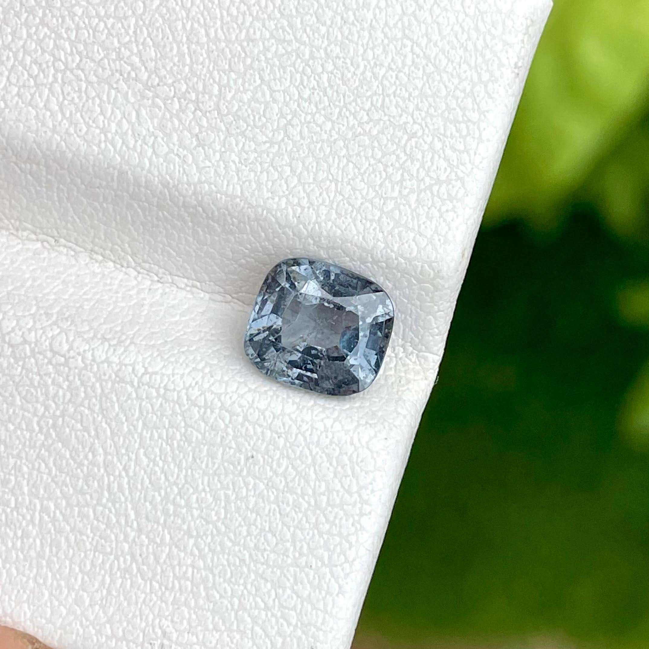 1.75 Carats Bluish Gray Burmese Spinel