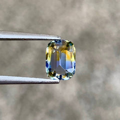 1-06-carats-bicolor-parti-sapphire-cushion-faceted-sri-lankan-gemstone