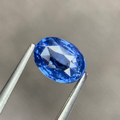 1.05 Ct Certified Neon Cobalt Blue Spinel Oval