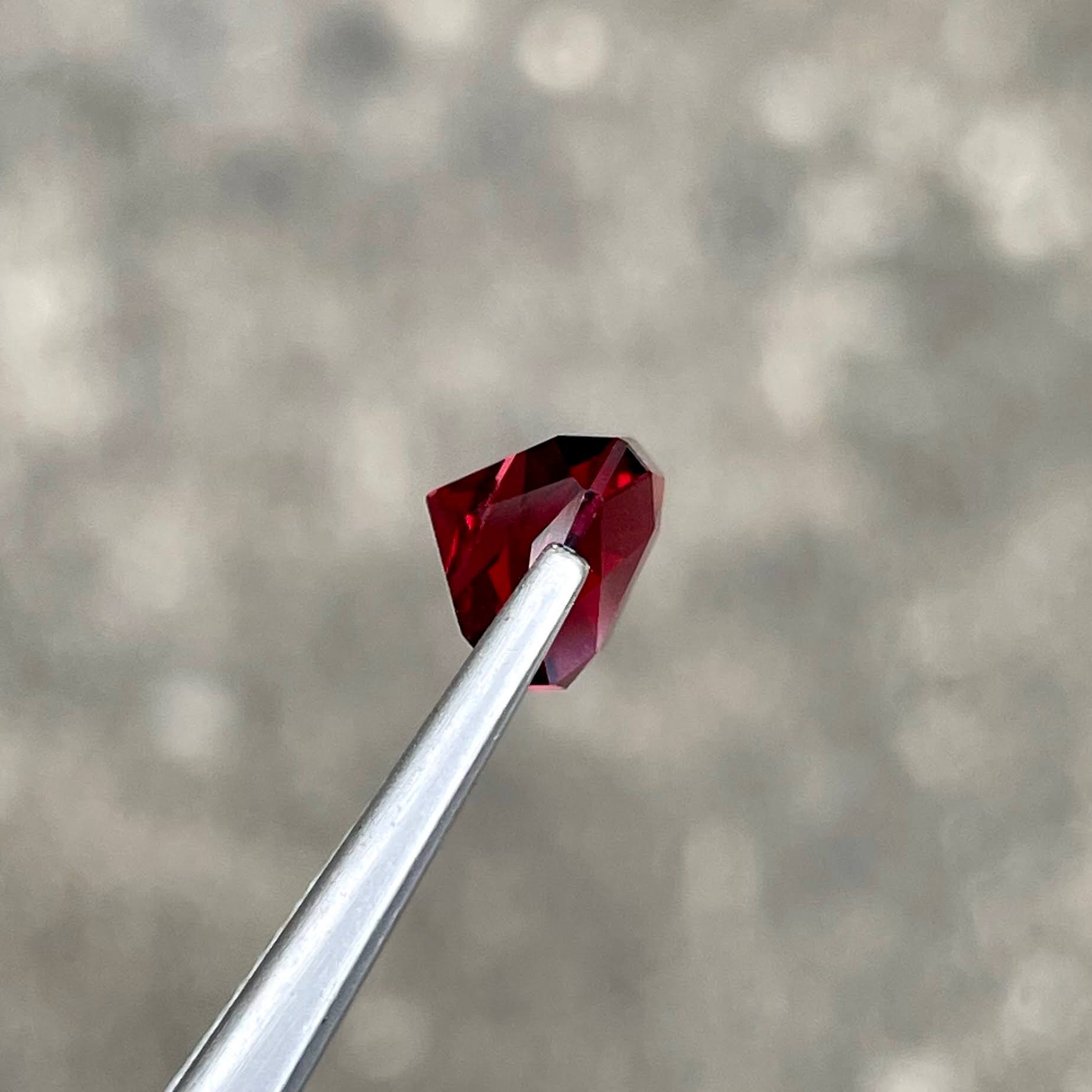 2.70 Carat Bright Red Garnet Stone
