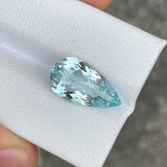 4.83 carats Blue Aquamarine Pear Stone