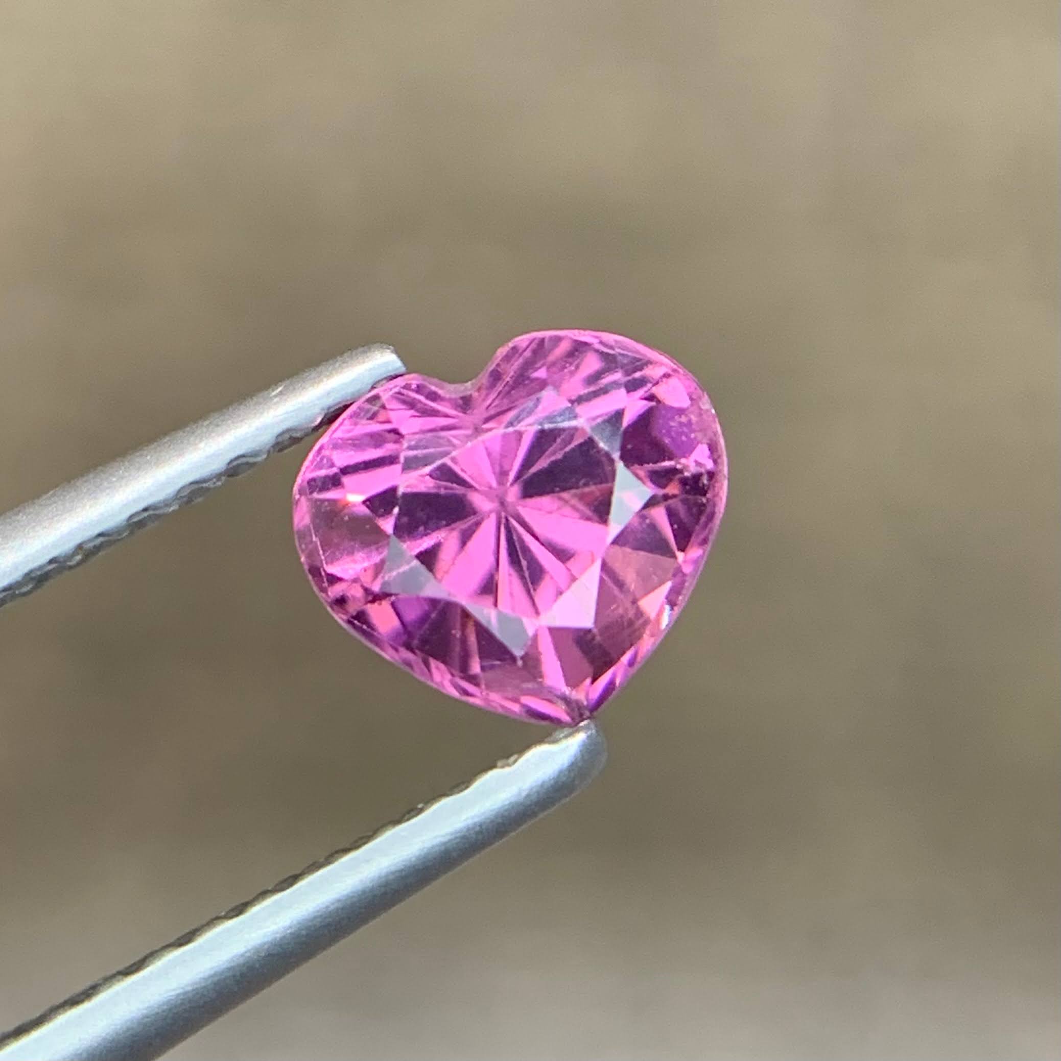 1.30ct Natural Pink Spinel Heart Shape