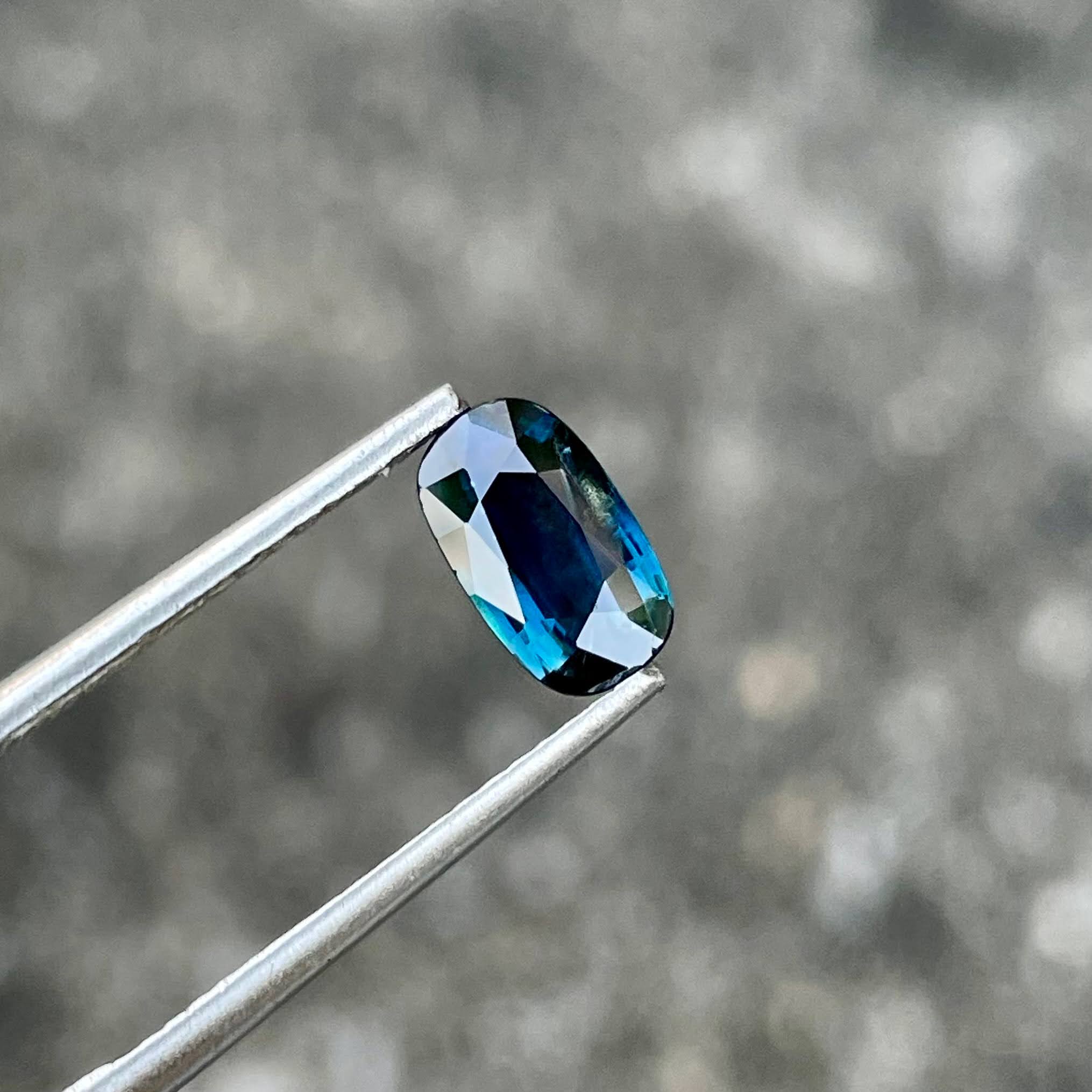 1.16 Carats Teal Sapphire Cushion Gem