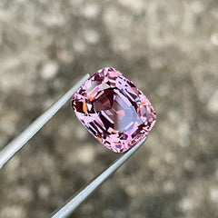 7.76 Carat Pink Spinel Gem Cushion Cut