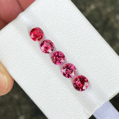 2.41 carats 5 Piece Pink Spinel Lot