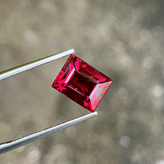 3.05 Carats Red Spinel Baguette Stone