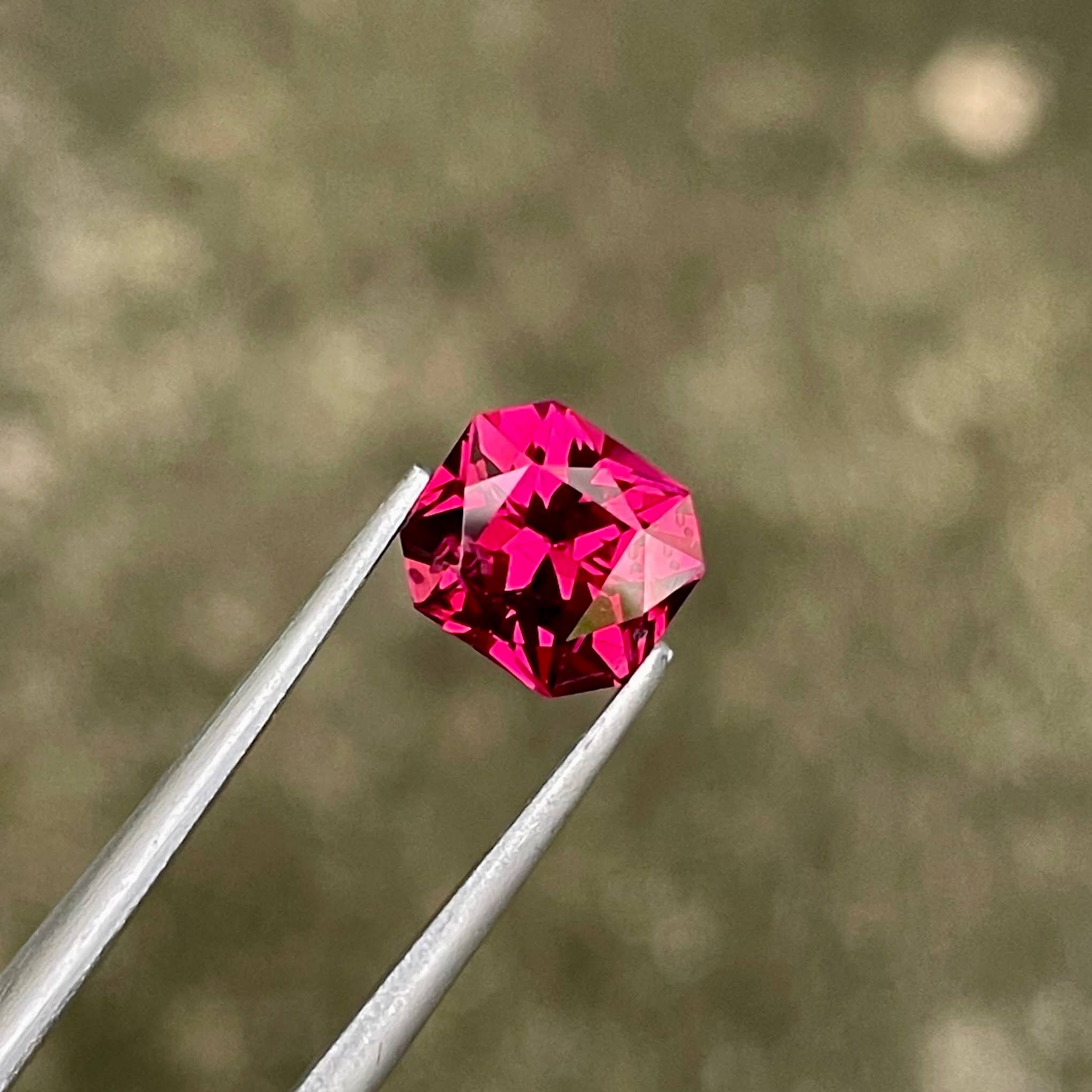 1.92 Carat Reddish Pink Garnet Stone