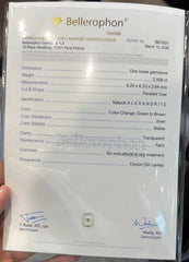 2.00ct Certified Alexandrite Oval Cut