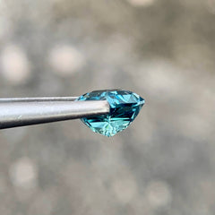 0.95 Ct Intense Blue Aquamarine Trilliant