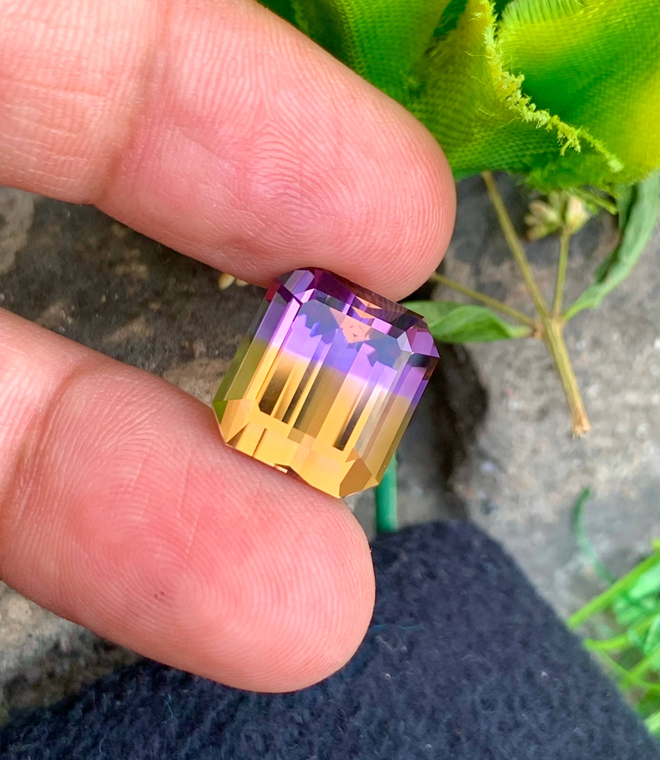 14.65 Carats Bi Color Ametrine Stone