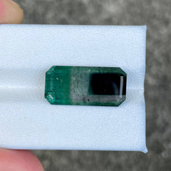 10.94 Carats Tricolor Tourmaline Stone
