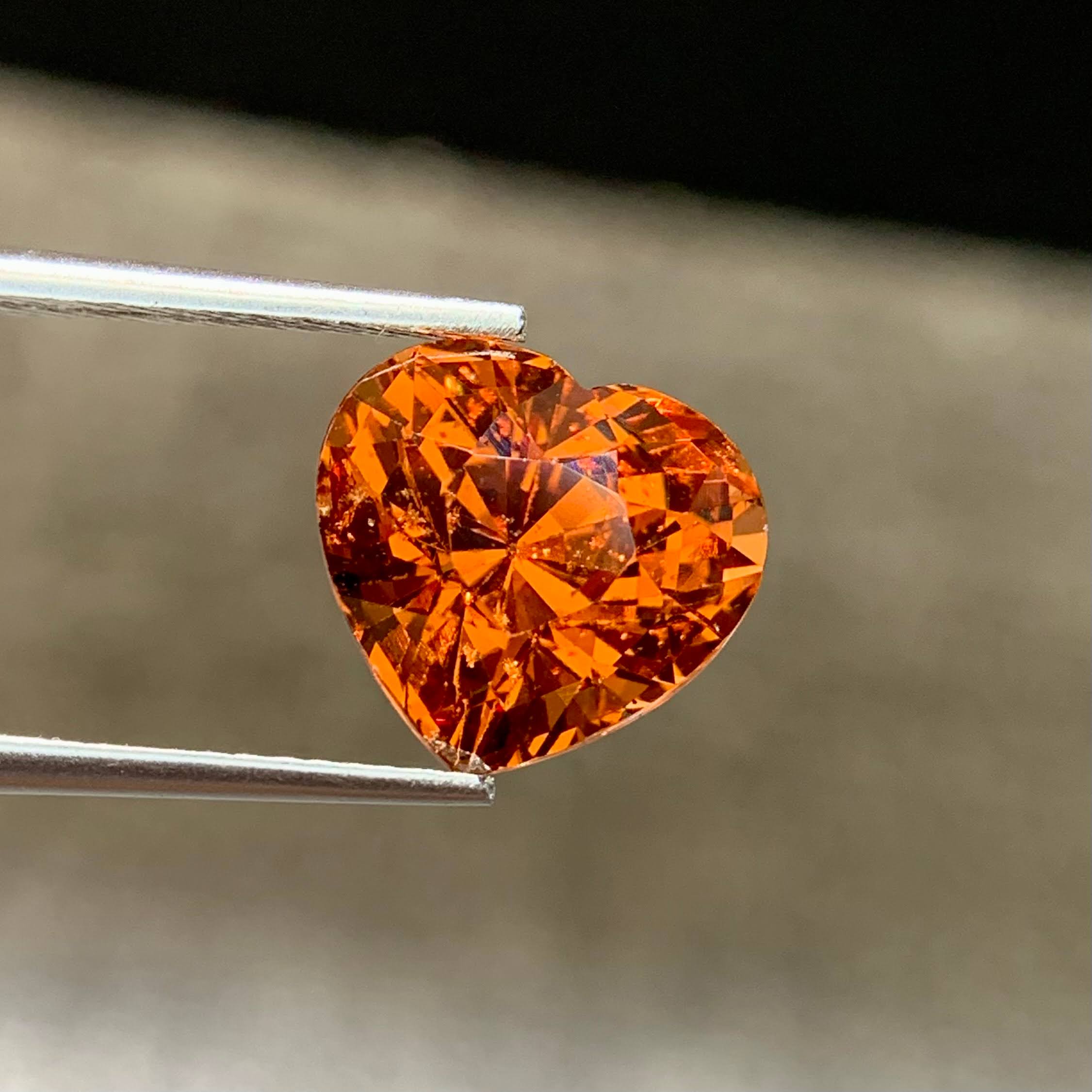 7.33Ct Heart Spessartite Garnet Loose Gem