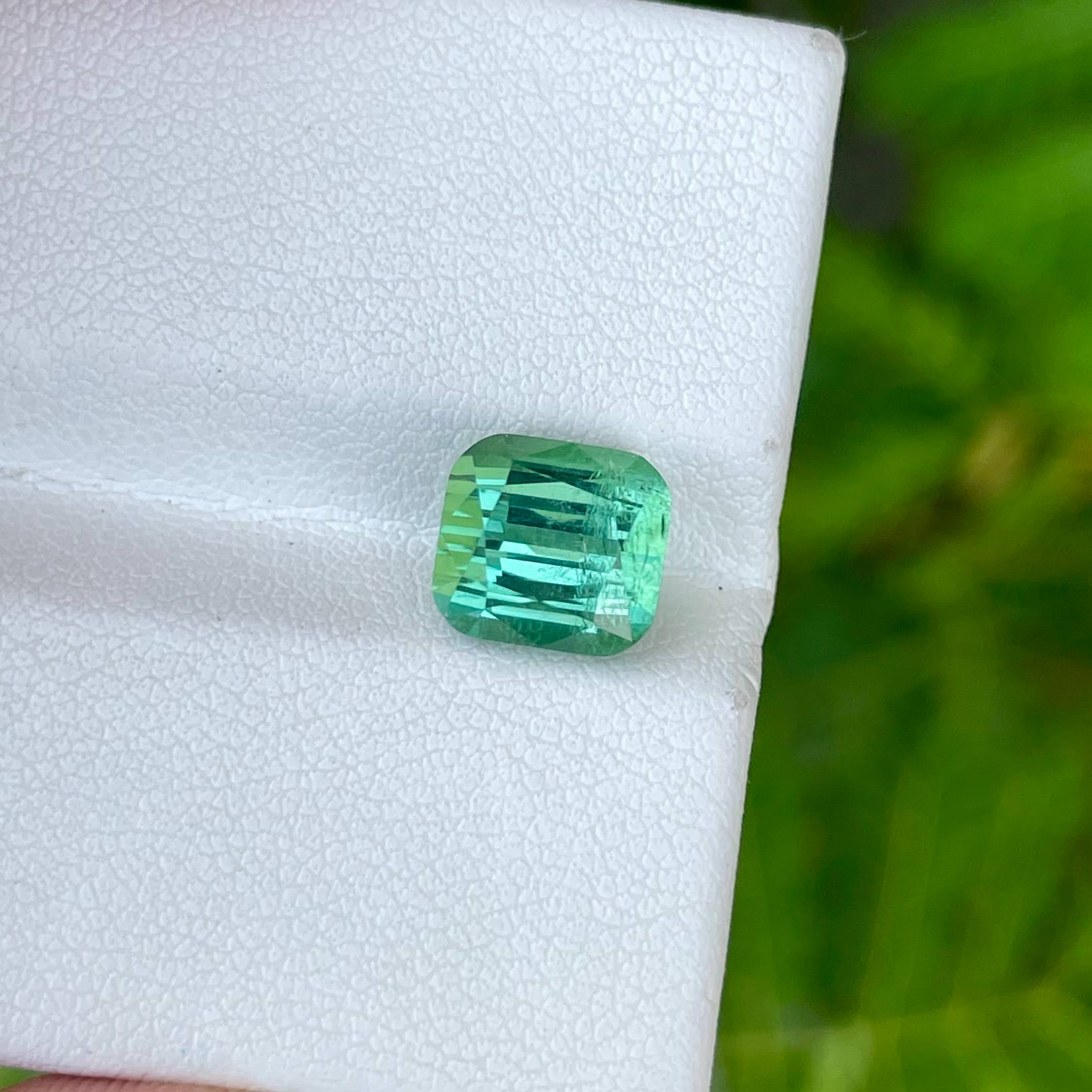 3.80 Carat Green Blue Tourmaline Stone