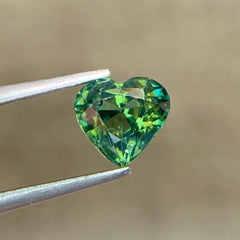 1.53Ct Teal Sapphire Heart Shape