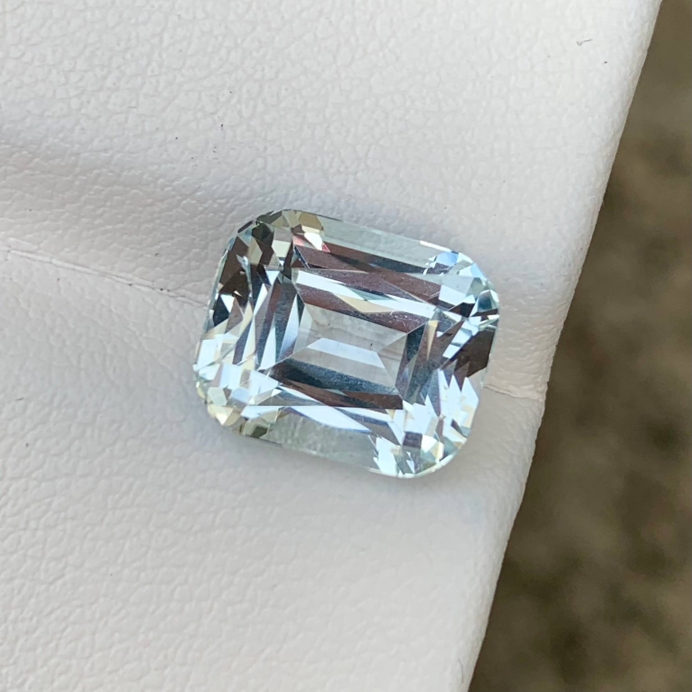 6.12ct Lustrous Aquamarine Cushion Cut