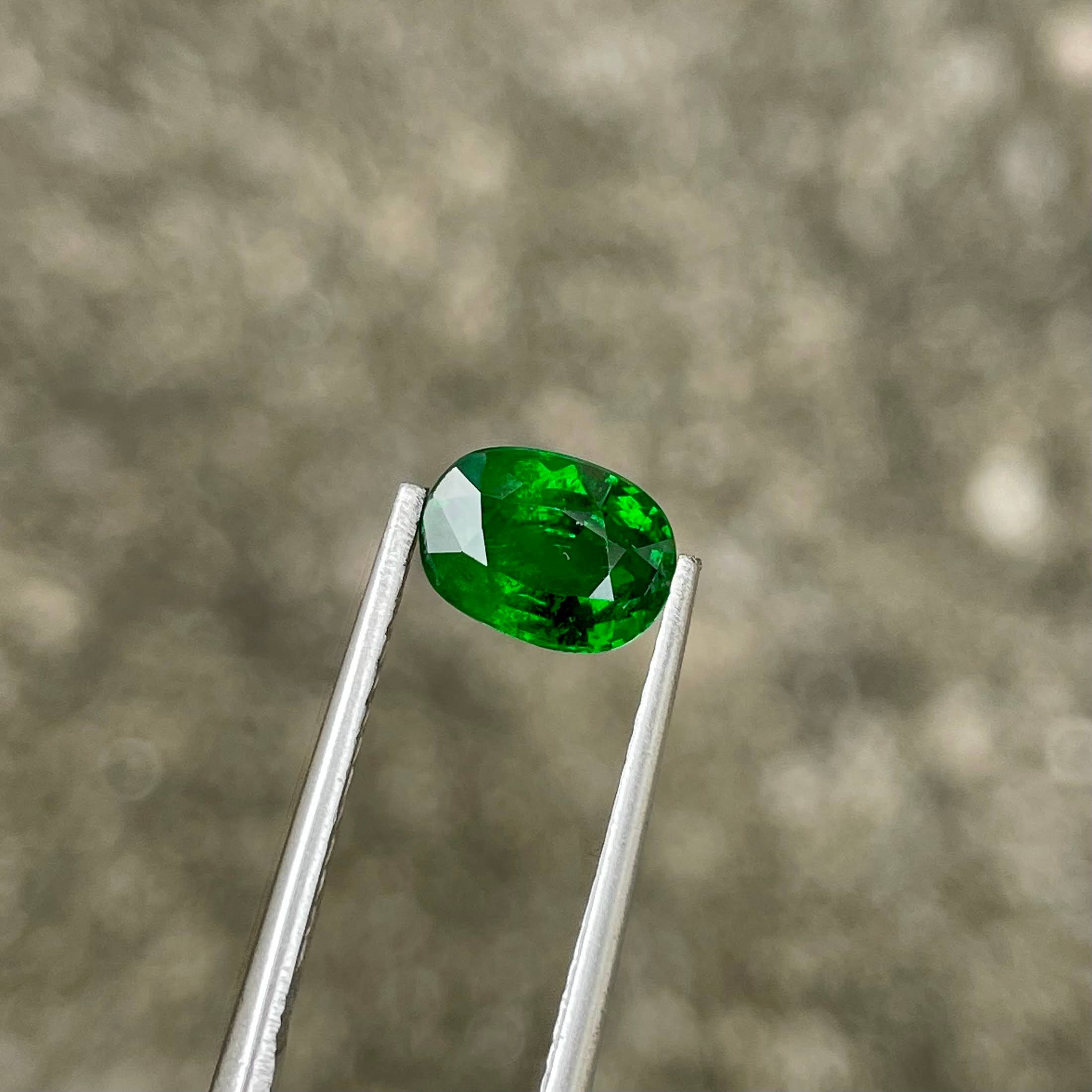 1.70 Carats Green Tsavorite Garnet Gem