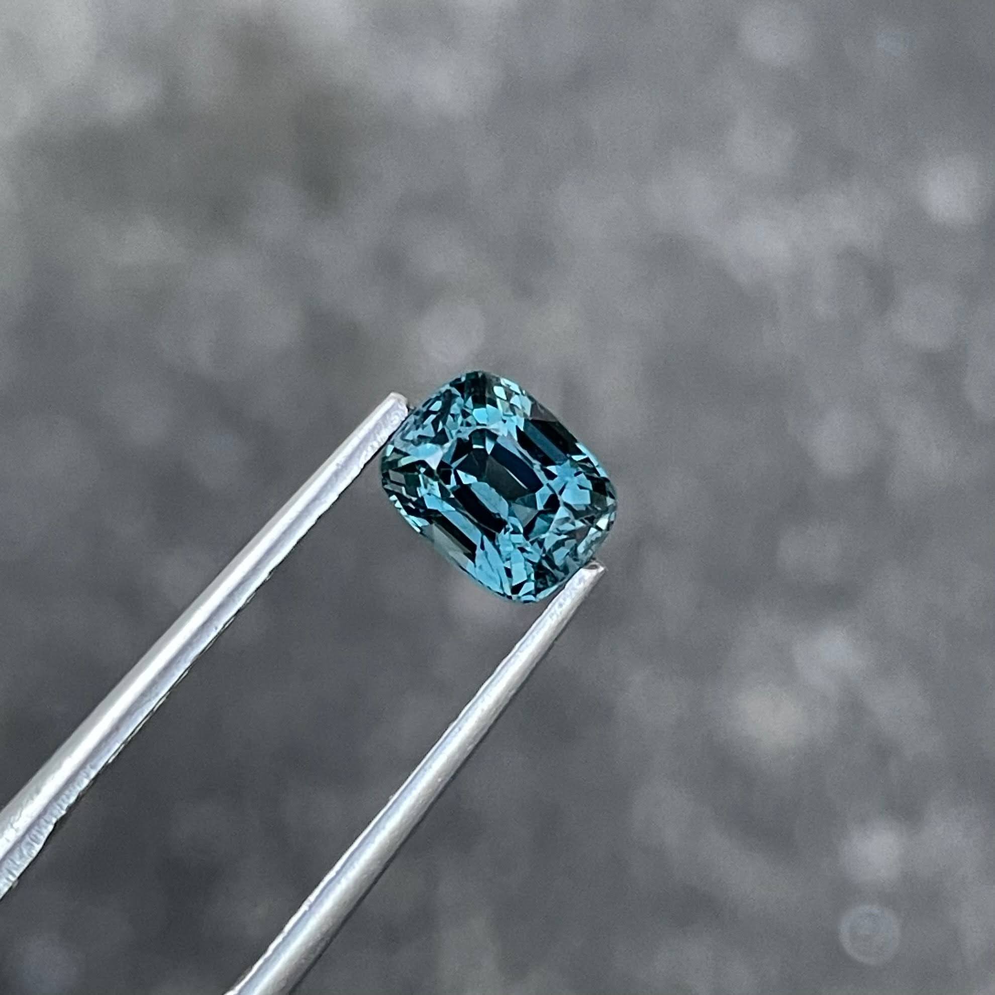  1.56 Carats Teal Blue Spinel Stone