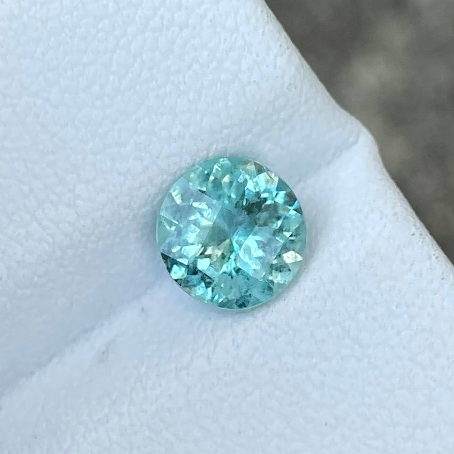 1.02 Carat Round Aquamarine Gemstone