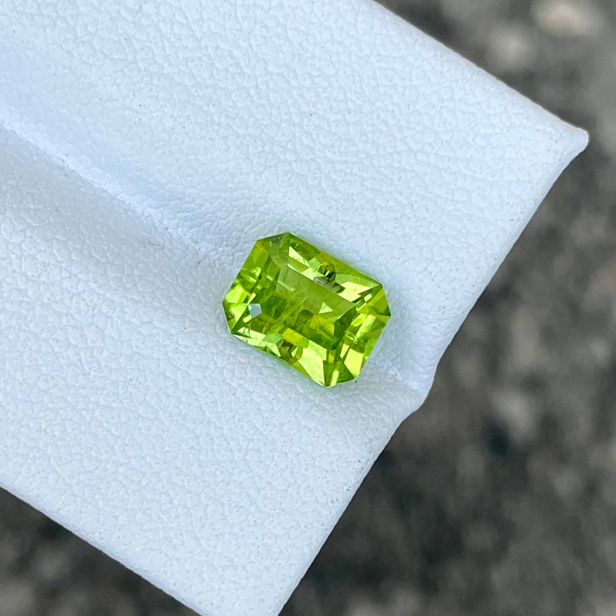 2.10 Carats Peridot Stone Custom Cut