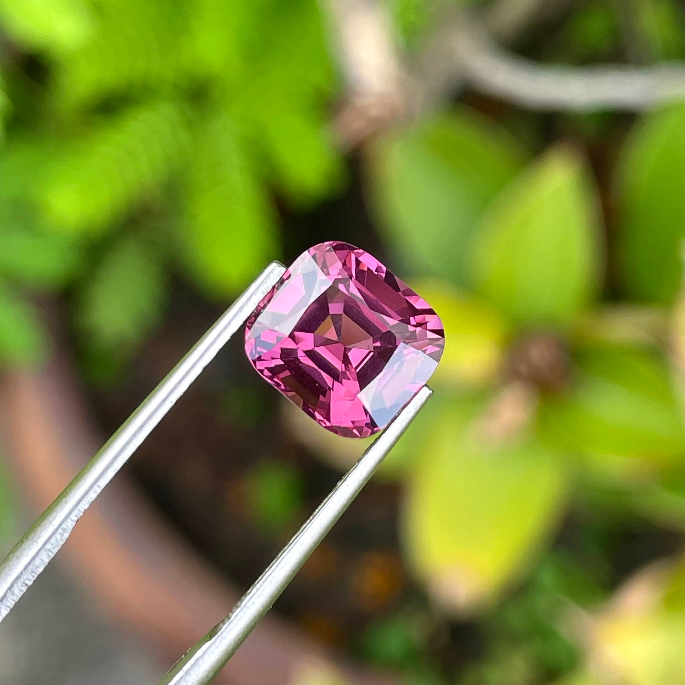 4.03 Carats Pink Spinel Cushion Cut