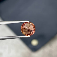 3.31 Carat Round Sunset Tourmaline Gem 