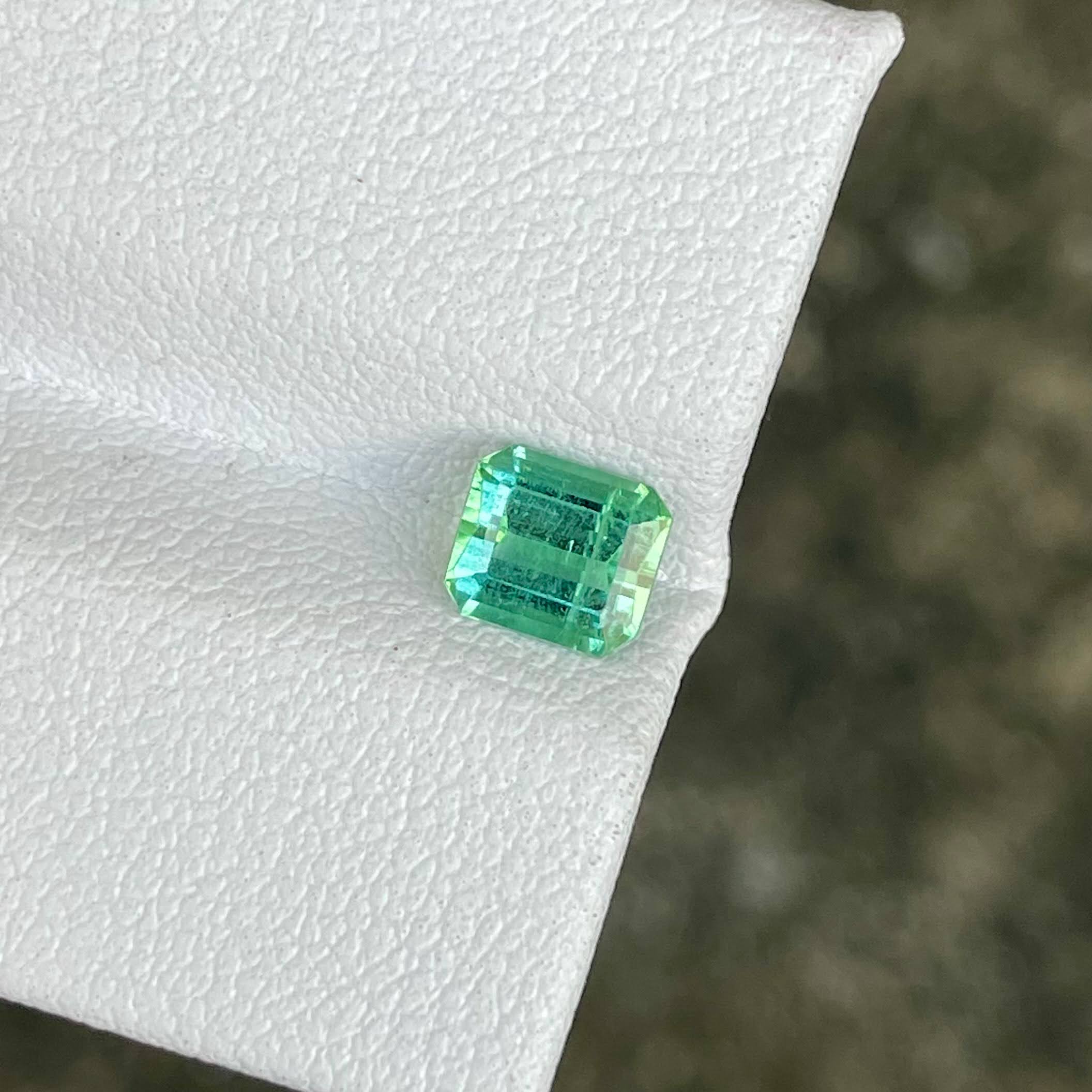  0.88 Carat Lagoon Mint Green Tourmaline