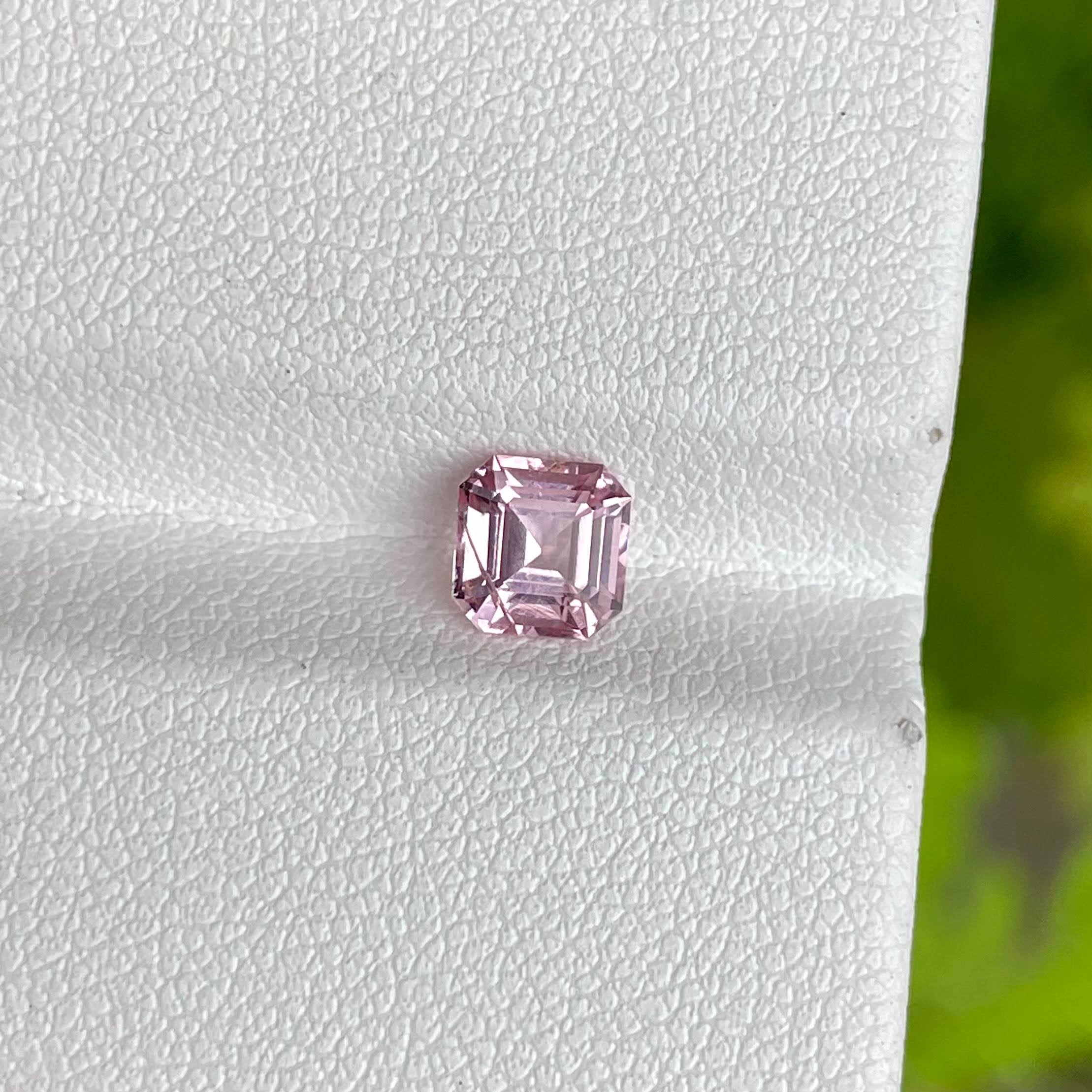 0.92 Carats Pink Spinel Stone Asscher