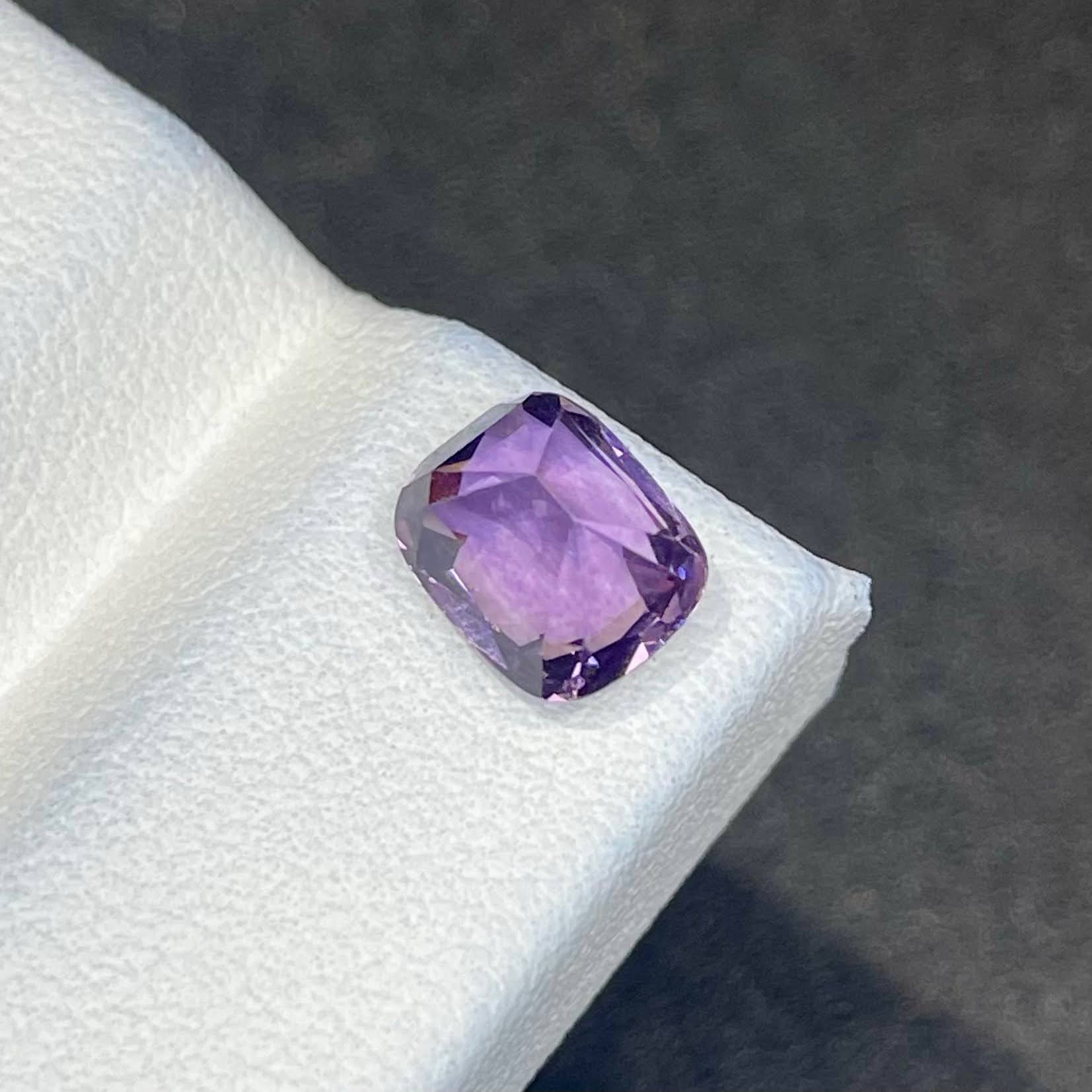 1.84 Carats Certified Purple Spinel