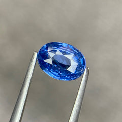 1.05 Ct Certified Neon Cobalt Blue Spinel Oval