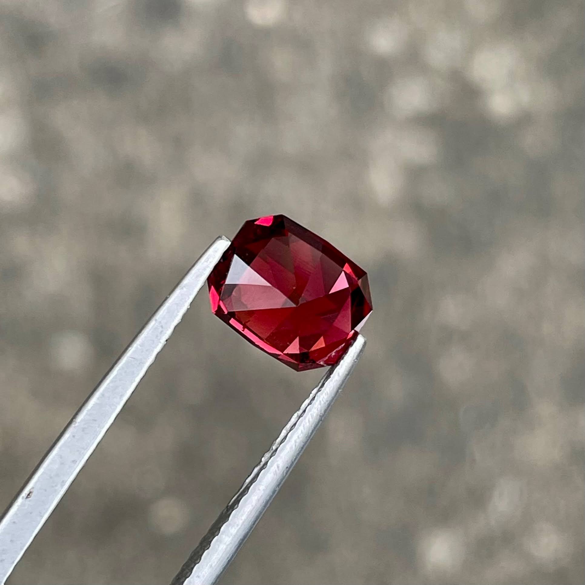 2.70 Carat Bright Red Garnet Stone