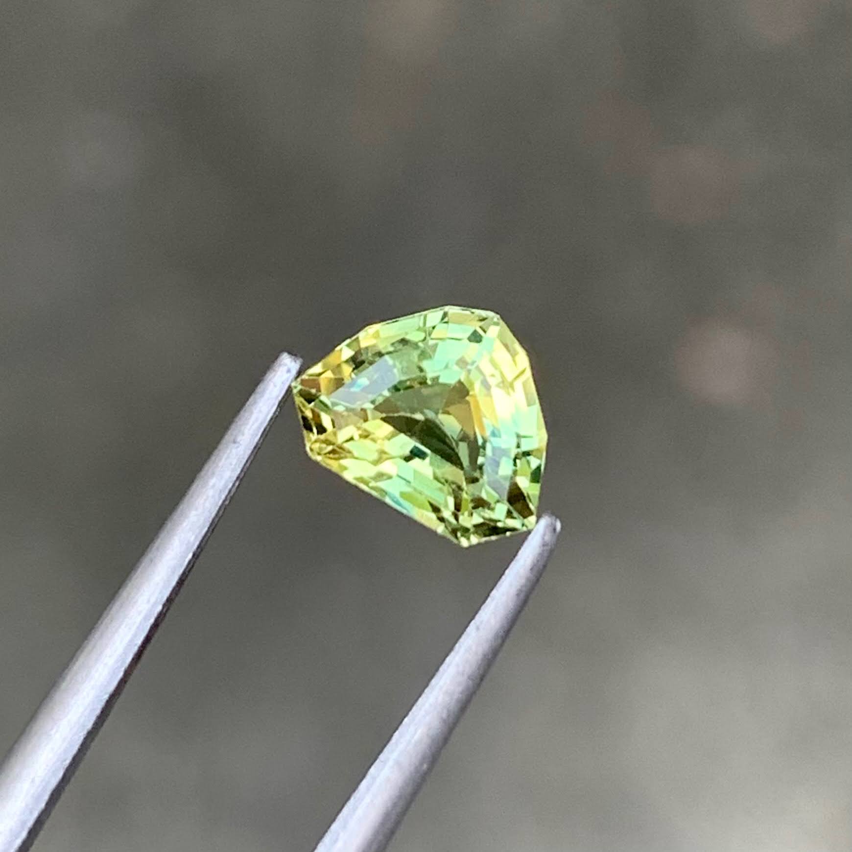 1.08 Ct Natural Parti Sapphire Trilliant Cut