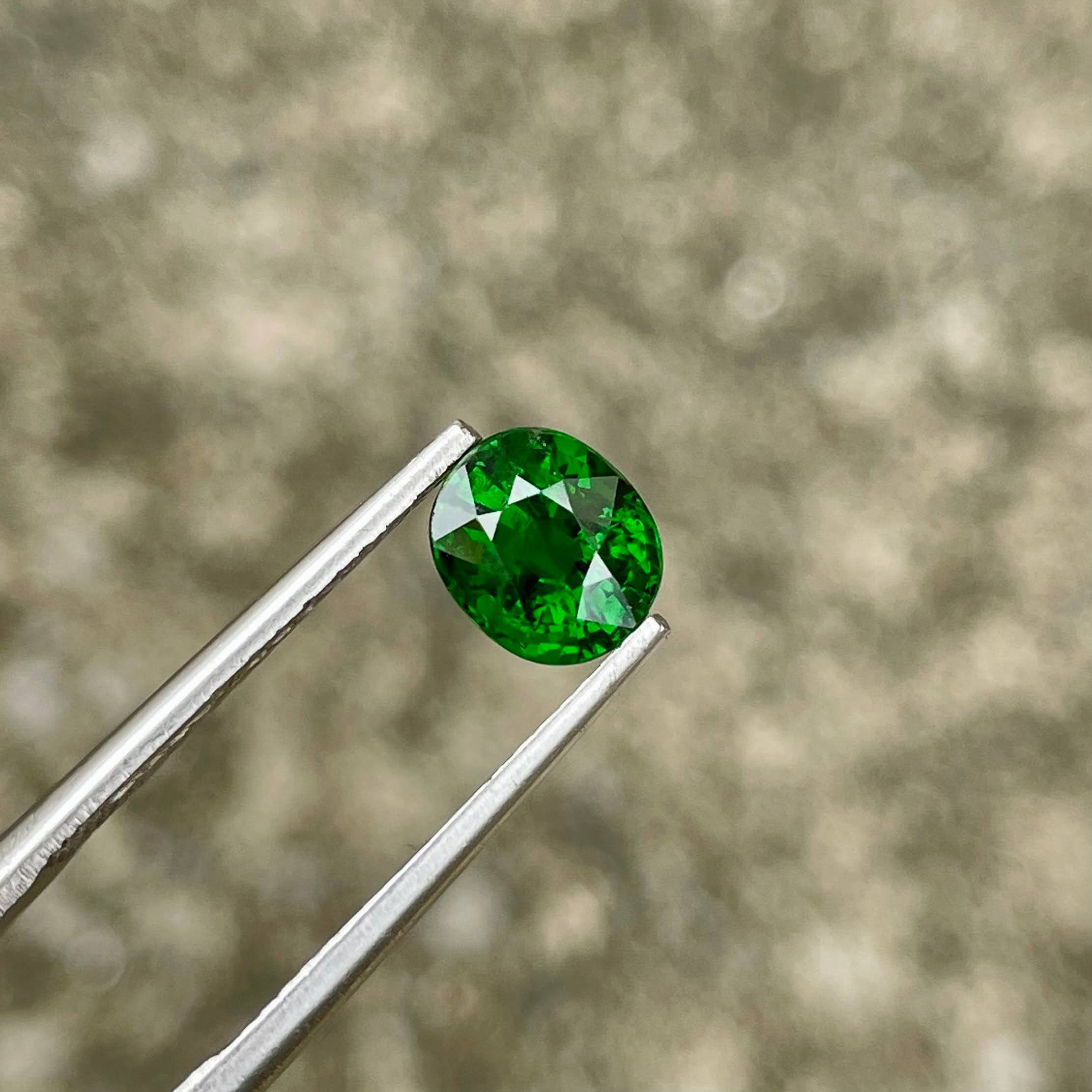 1.45 Carats Green Tsavorite Garnet Gem